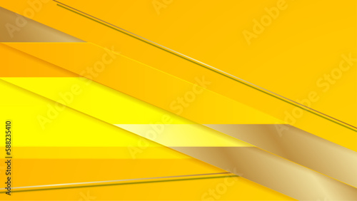 Bright yellow abstract background with waves