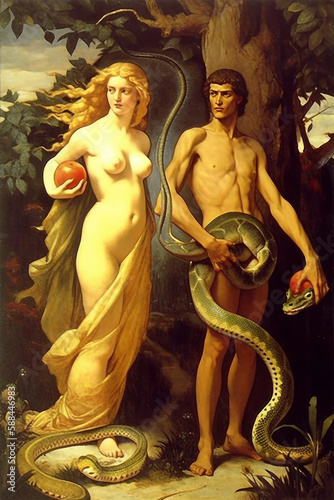 Adam and Eve in paradise or how this biblical episode sees AI