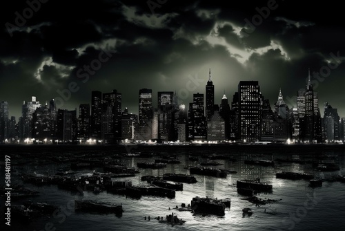 gotham city dark city Generative AI