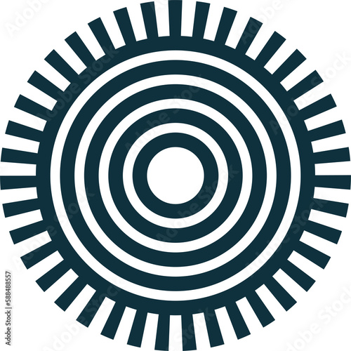 Vector image of circle design