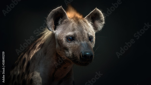 wildlife, a hyena in the wild