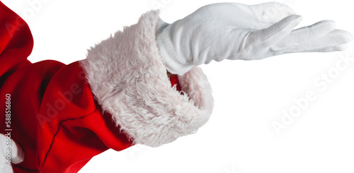 Santa Claus making hand gesture