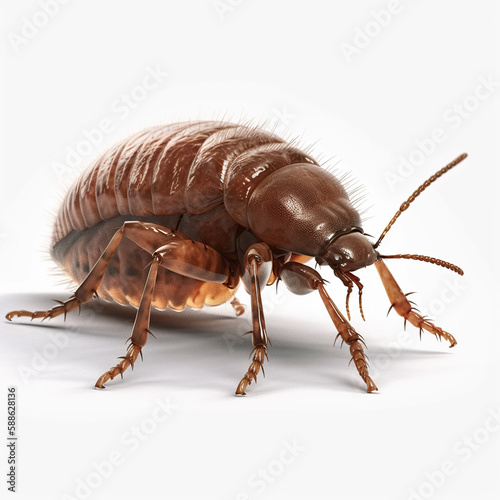 Generative AI of a chafer bug isolated on white background.