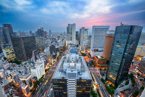 Osaka, Japan Umeda District Cityscape