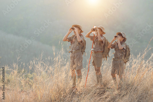 a Scout Reserve Team at Jungle Camp, Boy Scout America