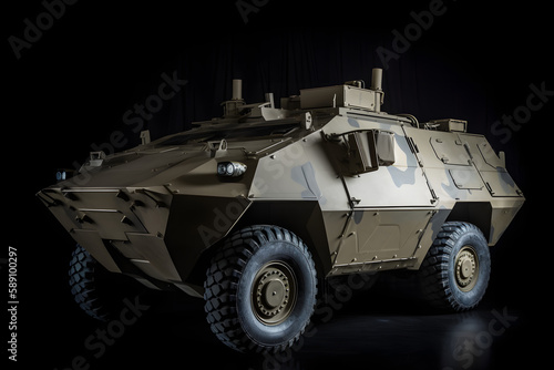 Armored Car, Made with Generative AI and post-prosessed