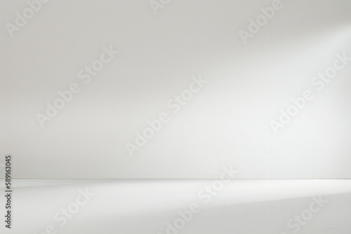 Abstract white studio background for product presentation. 