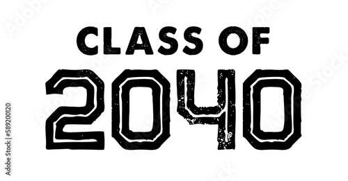 Class Of 2040 Vector, T shirt Design