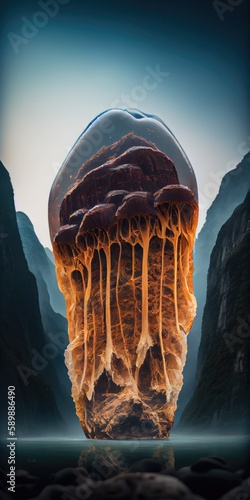 Zhangjiajie's Jellyfish-Shaped Rocky Mountain: A Realistic Wonder