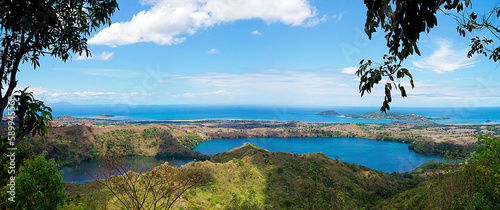 Panoramic of the coast of the island of Nosy Be, Madagascar
