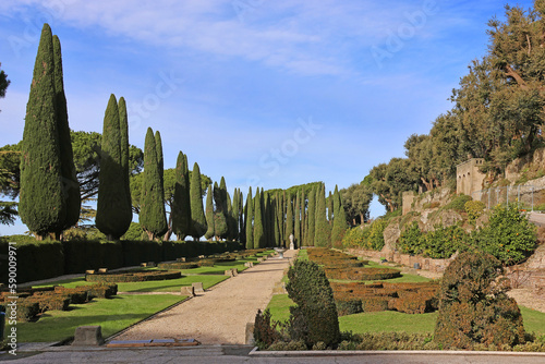 pontifical gardens of Castel Gandolfo in the province of Rome, Lazio