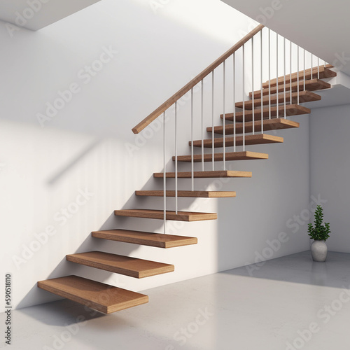 un escalier - IA Generative