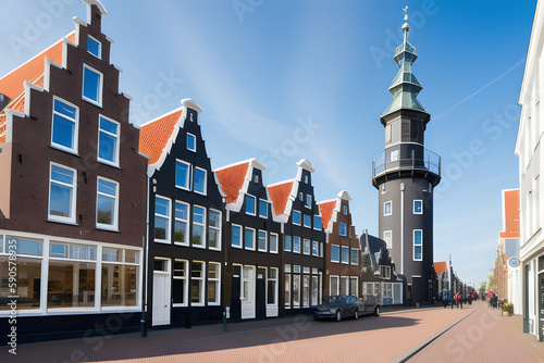 Architecture in the town of Den Helder, the Netherlands