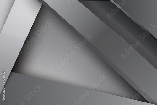 Abstract metal background with lines. AI generated art illustration.
