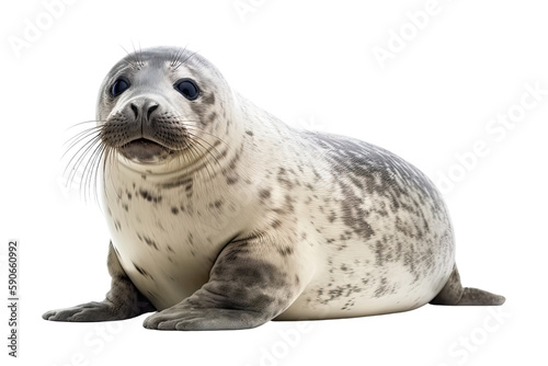 seal isolated on transparent background, generative ai