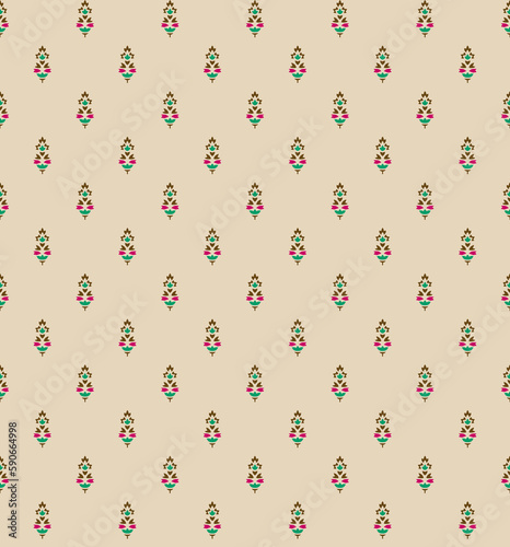 Beautiful Ethnic abstract ikat art. Seamless Kasuri pattern in tribal,folk embroidery,and Mexican style.Aztec geometric art ornament print.Design for carpet,wallpaper, clothing,wrapping,fabric,cover