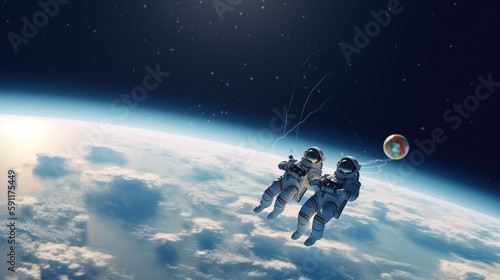 astronaut in space AI Generated