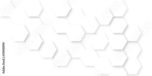Abstract background with hexagons and Background with hexagons . Abstract background with lines . white texture background . white and hexagon abstract background. white paper texture.