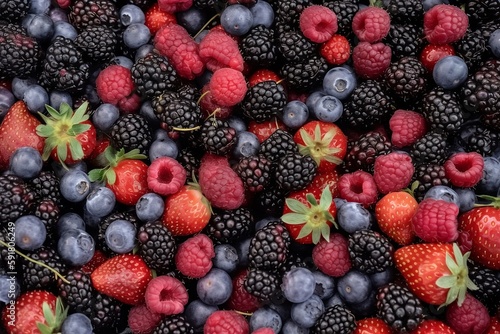 a pile of berries