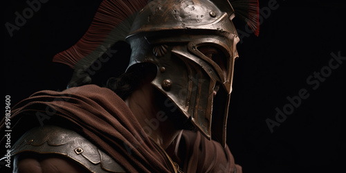 Spartan warrior. Leonidas. Ai generated