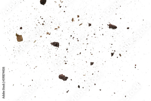 Abstract dirty explosion ground particle background