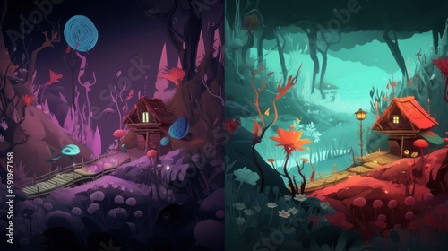 Unique art style or visual identity for the game's dream world