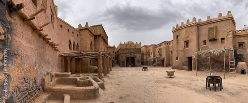 Ouarzazate, Morocco, Africa: the set of Prince of Persia, 2010 action fantasy film by Mike Newell with Jake Gyllenhaal, created in the famous Atlas Corporation Studios, world's largest film studio