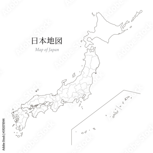 日本地図 白地図