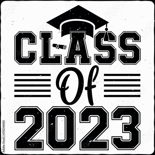 Graduation T-shirt Design, SVG Design, Class Of 2023, Senior Class Of 2024, Graduation, Template, Vector Design