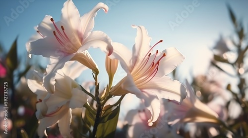 wallpaper flower lily tulip fresh beauty for poster, banner aspec ratio 16:9