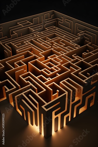 A photo of a maze or labyrinth, representing the process of problem-solving and decision-making.
