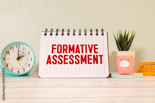 Formative Assessment text on paper in a beautiful envelope