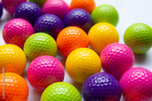 colorful golf ball background