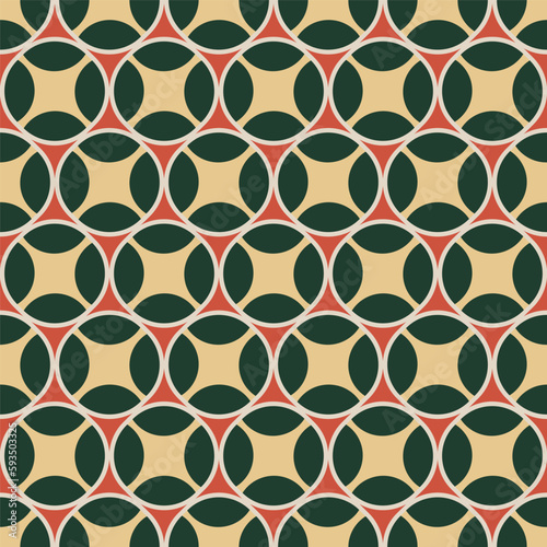 Abstract Retro Geometric Seamless Pattern Trendy Fashion Colors Perfect for Allover Fabric Print or Wrapping Paper Minimal Basic Chic Design