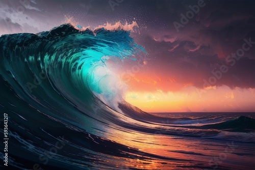 Ocean wave, generative ai