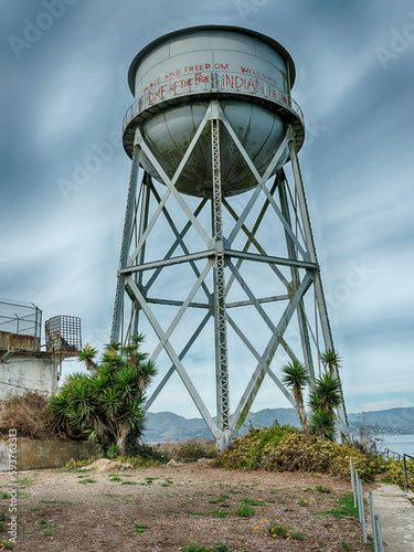 The Water Tower Of Alcatraz Island