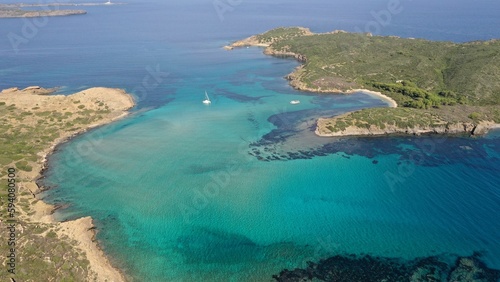 plages turquoises d'Es Grau sur l'île de Minorque, Parc Naturel de s'Albufera