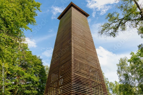 The Watchtower Hulzenberg nature reserves, Montferland in Gelderland, The Pieterpad is a long distance walking route in the Netherlands, The trail runs from northern of Groningen to end in Maastricht.