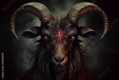 Bathomet goat demon. Generate Ai