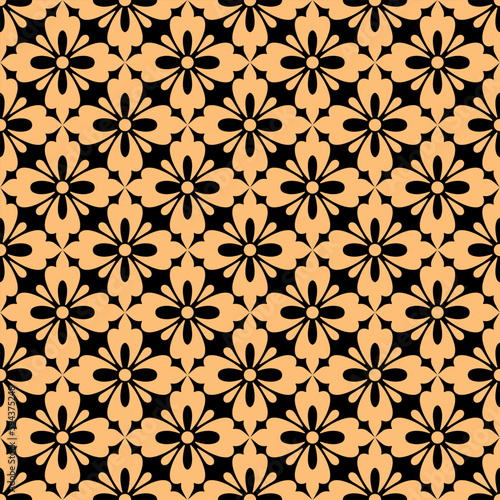 Vector vintage damask pattern design.