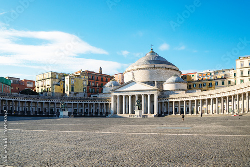 Piazza del Plabiscito, named after the plebiscite taken in 1860, that brought Naples into the unified Kingdom of Italy.