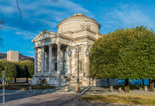 Tempio Voltiano museum dedicated to Alessandro Volta, Como, Italy