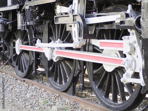 蒸気機関車の車輪 