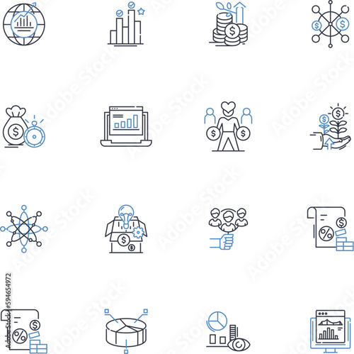 Mtary affairs line icons collection. Deployment, Combat, Strategy, Intelligence, Reconnaissance, Mission, Training vector and linear illustration. Logistics,Resilience,Discipline outline signs set
