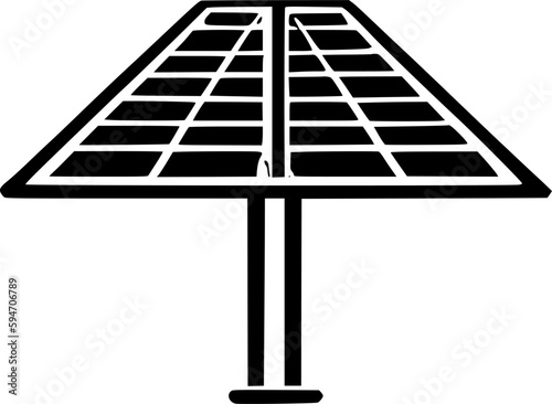 solar panel icon vector symbol design illustration