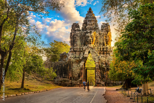 Angkor Thom South Gate Angkor Wat Complex, Cambodia