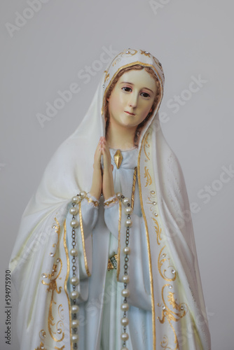 Our Lady of Fatima catholic Vintage religious statue