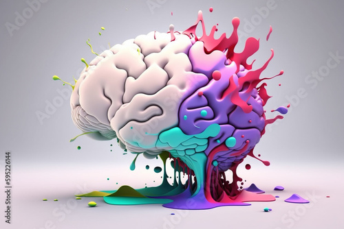 kreatywny umysł, twórczy mózg - creative mind, creative brain - AI Generated