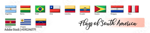 Flaggen Südamerika