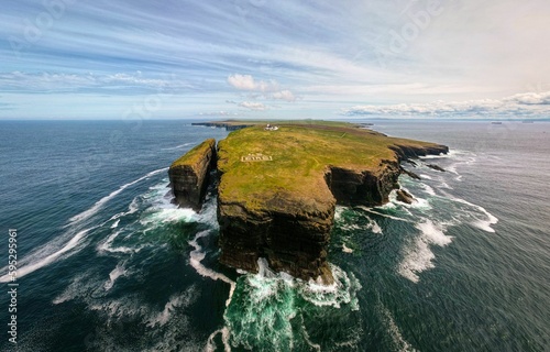 Loop Head peninsula aerial view